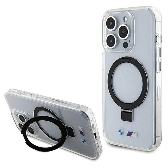BMW Ring Stand M kollekció MagSafe tok iPhone 15 Pro Max készülékhez - átlátszó