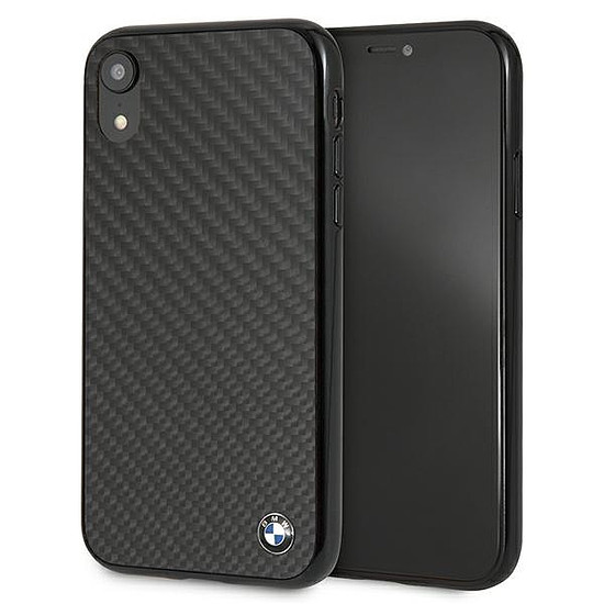 BMW Siganture Carbon iPhone Xr tok - fekete