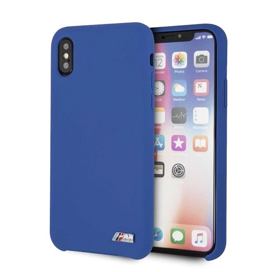 BMW Silicone M Collection - iPhone X / Xs tok kék (BMHCPXMSILNA)