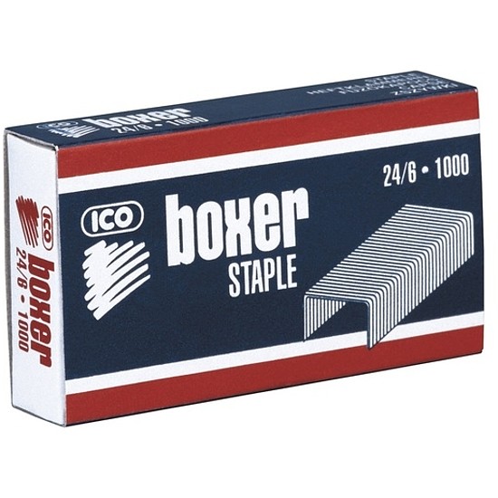 Boxer-Q tűzőkapocs 24/6 1000 db/doboz