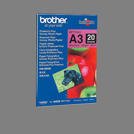 Brother A3 fényes inkjet papír 260gr. 20 ív BP71GA3