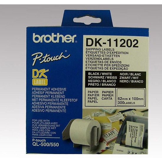 Brother DK-11202 etikett címke 62mm x 100mm 300 db