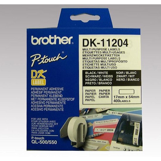 Brother DK-11204 etikett címke 17mm x 54mm 400 db