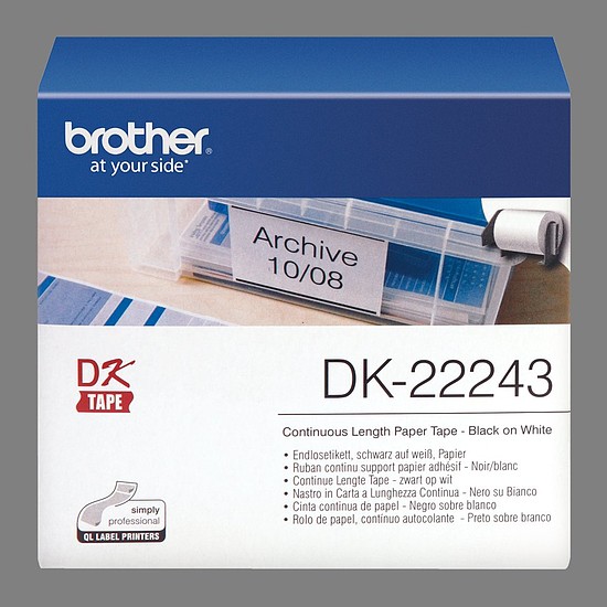 Brother DK-22243 DK22246 papírtekercs 103mm x 30,48m fehér
