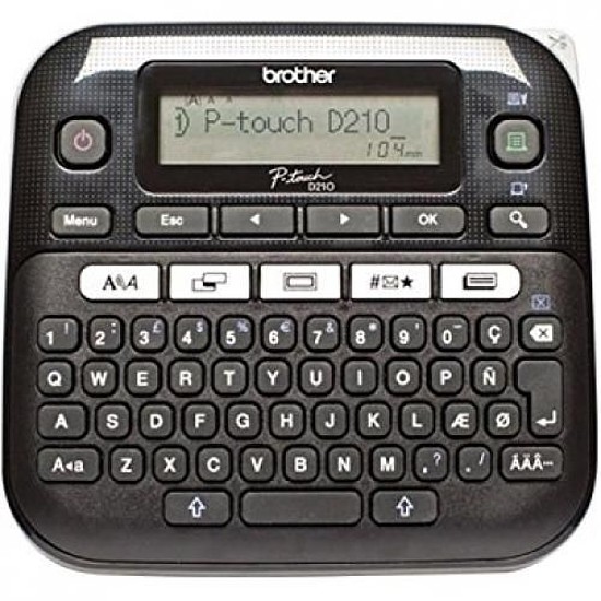 Brother PTD210VP asztali feliratozógép kisméretű kézben elfér adapterrel