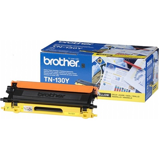 Brother TN-130 lézertoner eredeti Yellow 1,5K