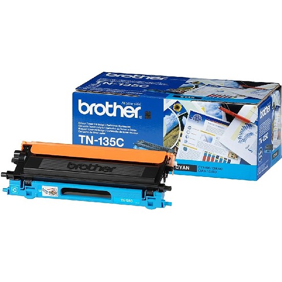 Brother TN-135 lézertoner eredeti Cyan 4K