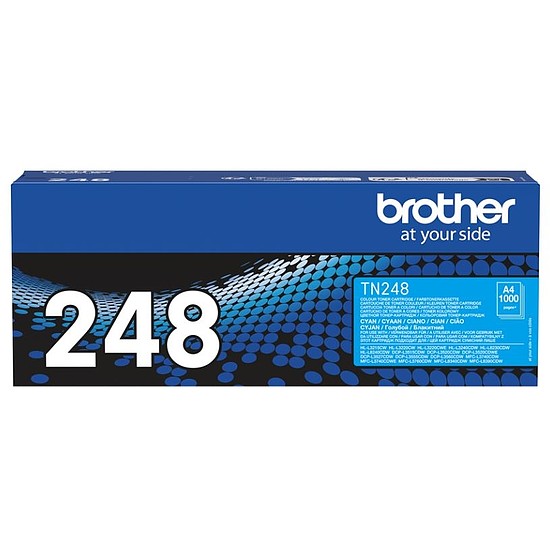 Brother TN-248 lézertoner eredeti Cyan 1K