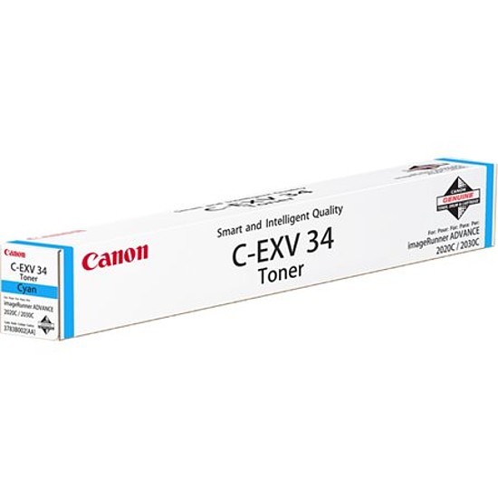 Canon C-EXV34 toner eredeti Cyan 19K 3783B002