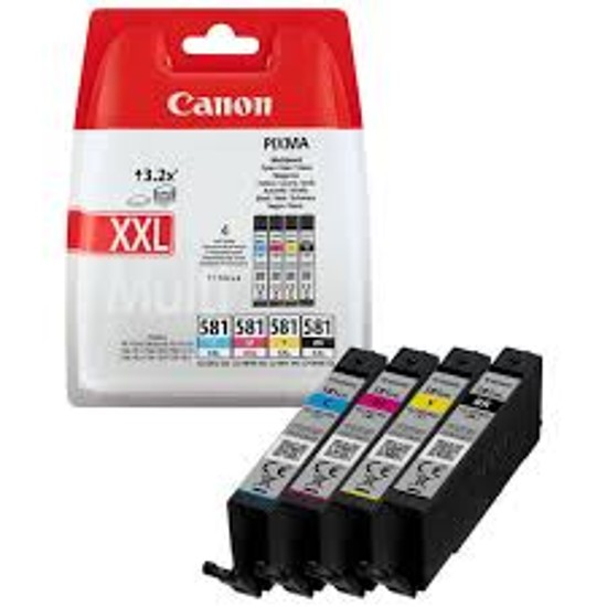 Canon CLI-581XXL multipack Black Cyan Magenta Yellow tintapatron eredeti 1998C005