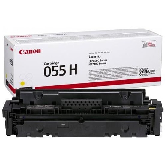 Canon CRG-055H Yellow lézertoner eredeti 5,9K 3017C002