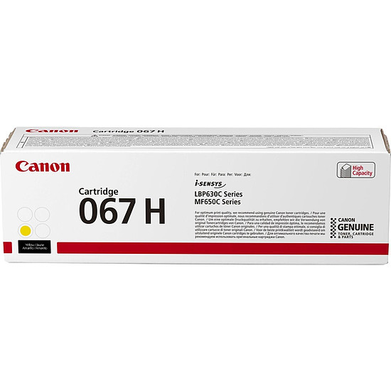 Canon CRG-067H Yellow lézertoner eredeti 2,35K 5103C002 