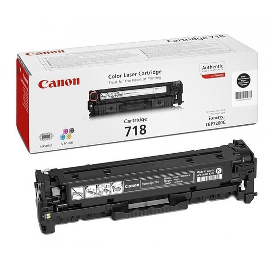 Canon CRG-718 lézertoner eredeti Black 3,4K 2662B002