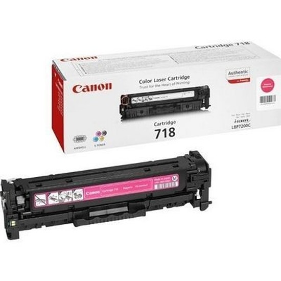 Canon CRG-718 lézertoner eredeti Magenta 2,9K 2660B002