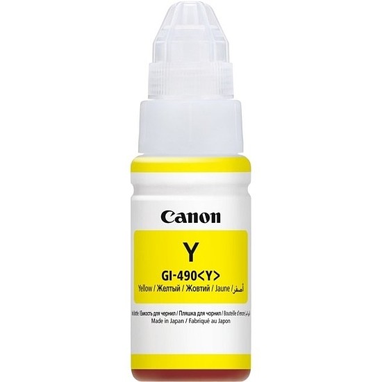 Canon GI-490 Yellow tintapatron eredeti 0666C001