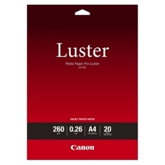 Canon LU-101 A4 Luster selyemfényű inkjet fotópapír 260gr. 20 ív 6211B006