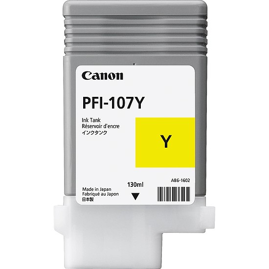 Canon PFI-107 Yellow tintapatron eredeti 6708B001