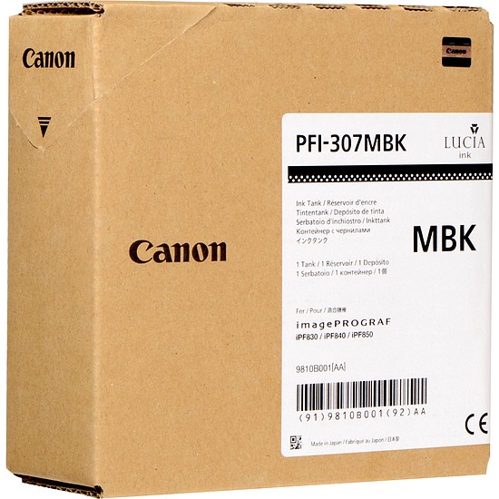 Canon PFI-307 Matt Black tintapatron eredeti 9810B001