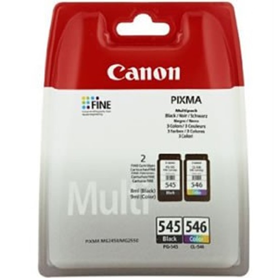 Canon PG-545 CL-546 Multipack Black + Color tintapatron eredeti 8287B005