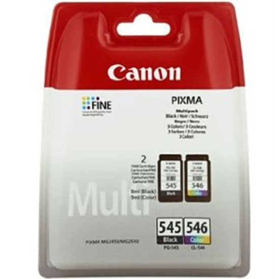Canon PG-545 CL-546 Multipack Black + Color tintapatron eredeti 8287B005 8287B008