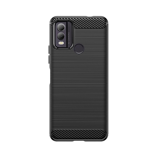 Carbon Case szilikon tok Nokia C22-höz - fekete