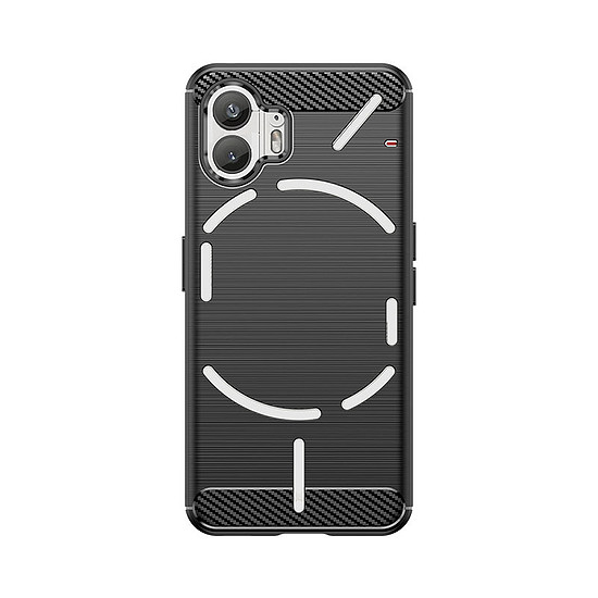 Carbon Case szilikon tok Nothing Phone 2-höz - fekete