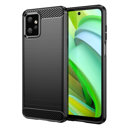 Carbon tok Motorola Moto G Power 2023 flexibilis szilikon karbon borításhoz fekete