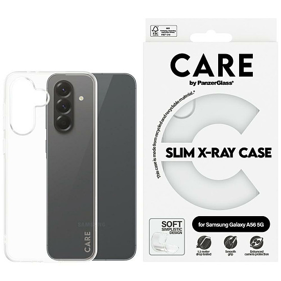 CARE by PanzerGlass divatos röntgentok Samsung Galaxy A56 5G-hez - átlátszó