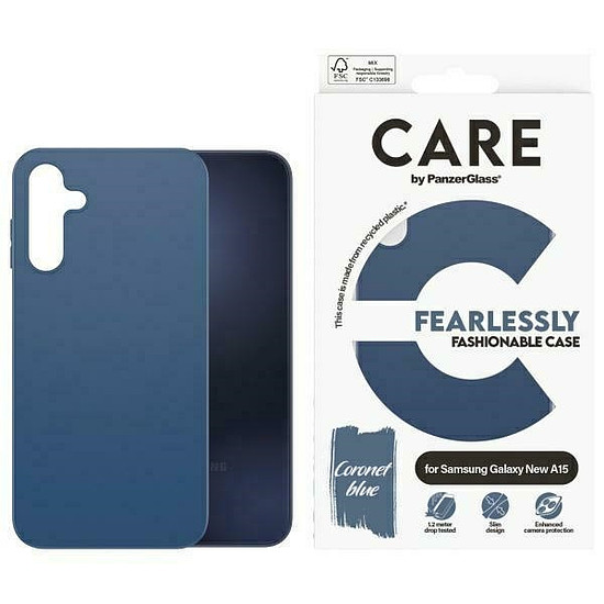 CARE by PanzerGlass divatos tok Samsung Galaxy A16 / A16 5G-hez - kék