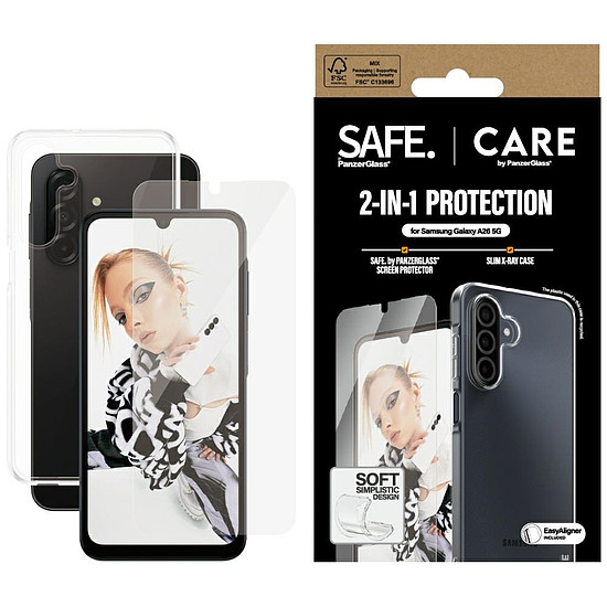 CARE by PanzerGlass Fashion 2in1 tok+üveg Samsung Galaxy A26 5G-hez - átlátszó