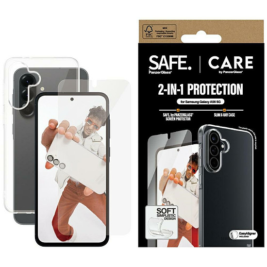 CARE by PanzerGlass Fashion 2in1 tok+üveg Samsung Galaxy A56 5G-hez - átlátszó