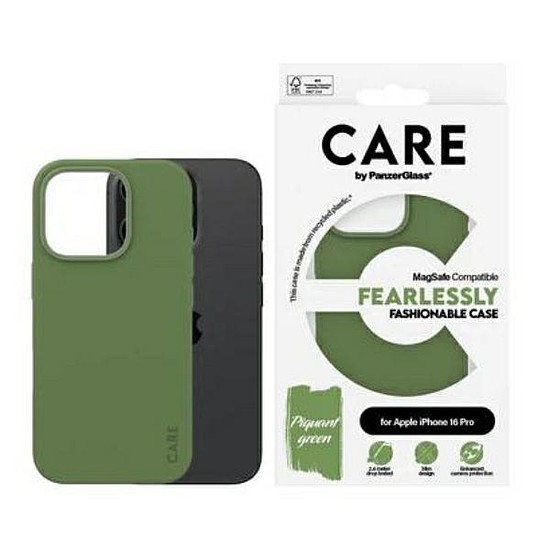 CARE by PanzerGlass Fashion Case iPhone 16 Pro 6,3" zöld/zöld MagSafe 1386