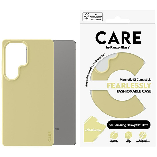 CARE by PanzerGlass Fashion QI tok Samsung Galaxy S25 Ultra készülékhez - lila (188257)