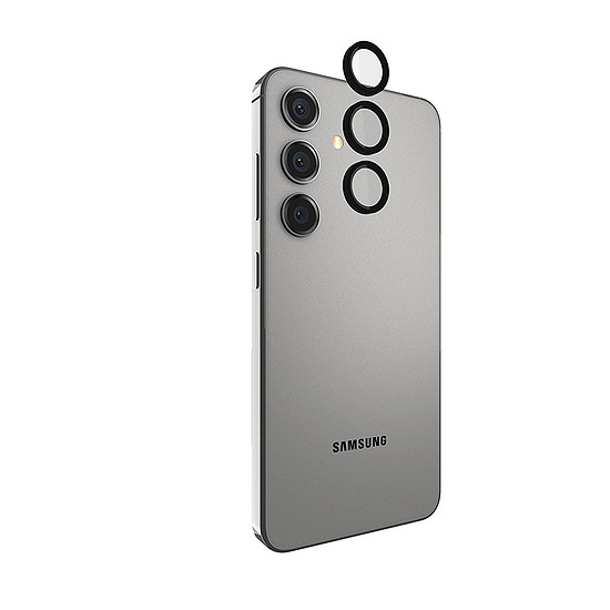 Case-Mate alumínium gyűrűs lencsevédő - védőüveg a Samsung Galaxy S24 fényképezőgép objektívjéhez fekete (CM053404)