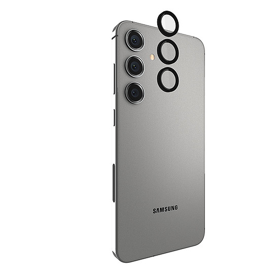 Case-Mate alumínium gyűrűs lencsevédő - védőüveg a Samsung Galaxy S24+ fényképezőgép objektívjéhez fekete (CM053602)
