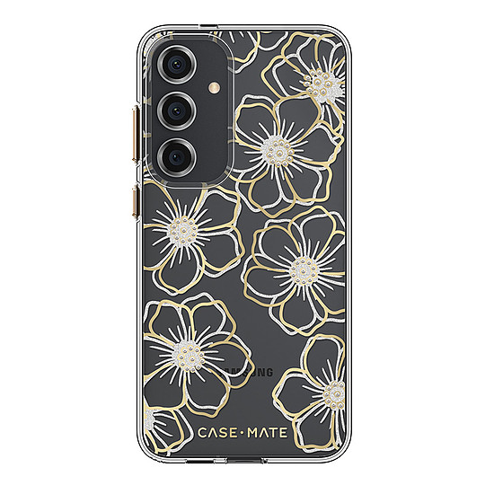 Case-Mate virágos drágakövek - Samsung Galaxy S24+ tok arany (CM053434)