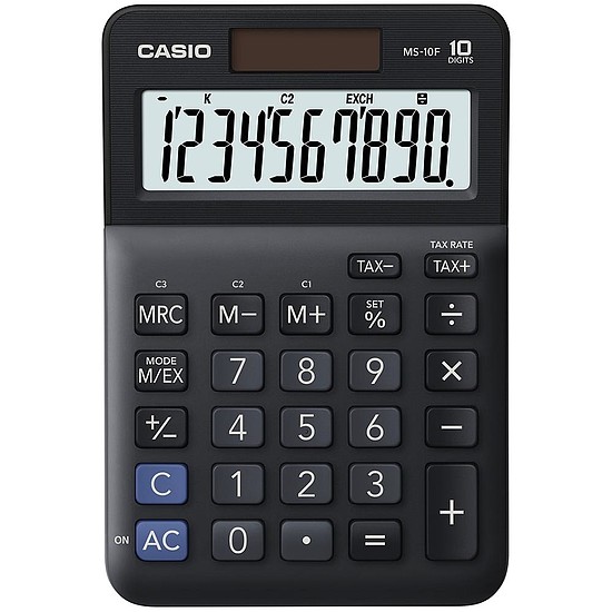 Casio MS-10 F számológép asztali 10 számjegy fekete