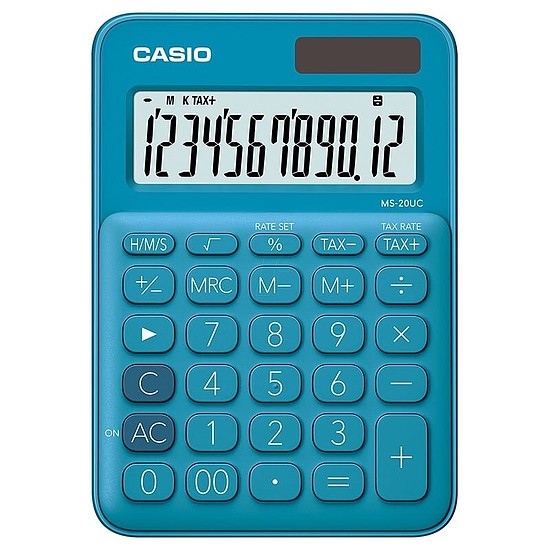 Casio MS-20 UC trendy colours számológép asztali 12 számjegy kék 