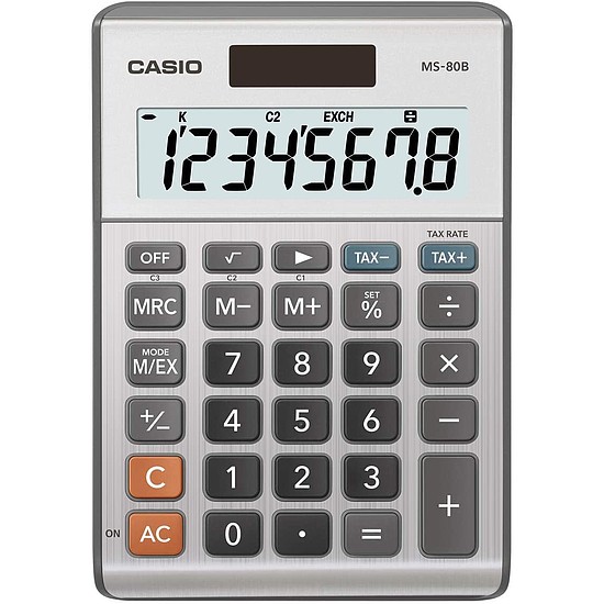 Casio MS-80 B S számológép asztali 8 számjegy