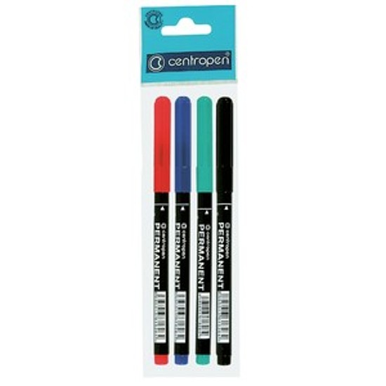 Centropen OHP M alkoholos rostirón kerek hegy 1mm 2536 4db-os készlet