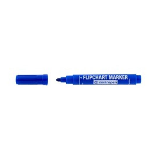 Centropen vízbázisú flipchart marker kék kerek hegy 2,5mm 8550