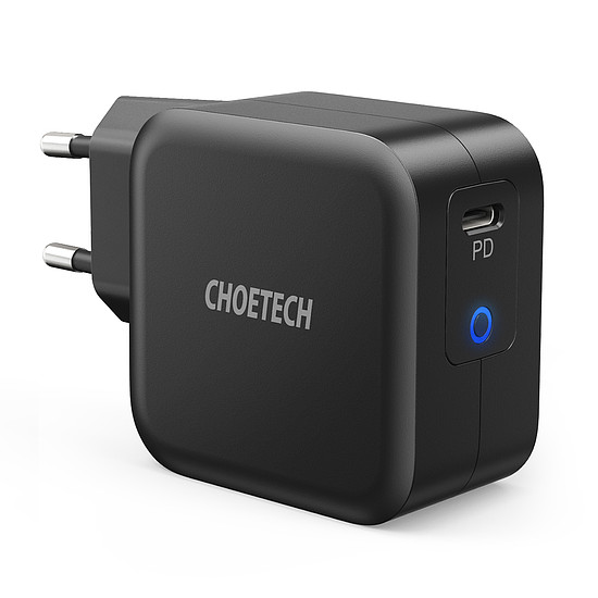 Choetech GaN USB Type C fali töltő 61W Power Delivery fekete (Q6006)