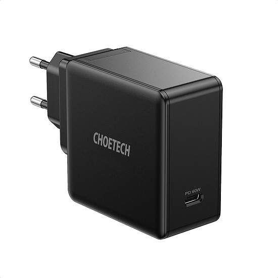 Choetech gyors USB Type C fali töltő PD 60W 3A fekete (Q4004-EU)