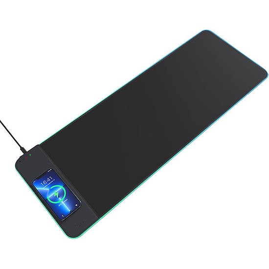 Choetech T543-F-ACBK 15W vezeték nélküli töltő egérpad (fekete)