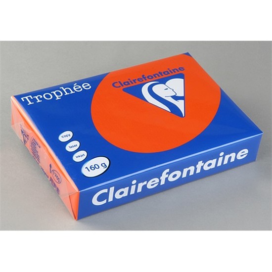 Clairefontaine Trophée A4 160gr. intenzív lángvörös 1765 színes fénymásolópapír 250 ív / csomag
