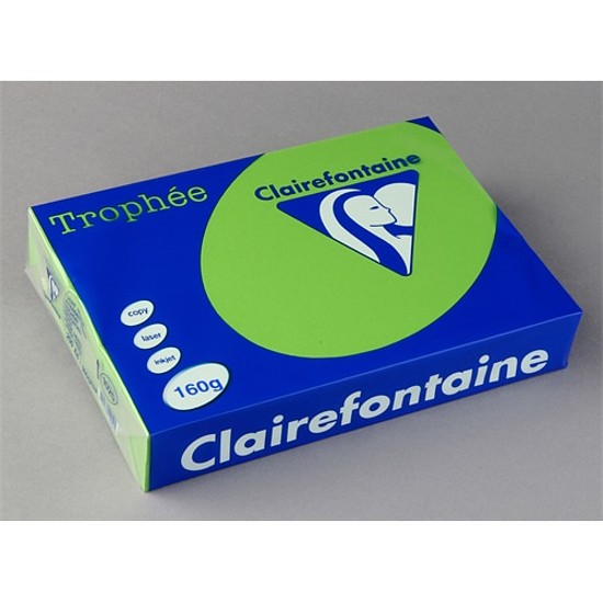 Clairefontaine Trophée A4 160gr. intenzív zöld 1025 színes fénymásolópapír 250 ív / csomag