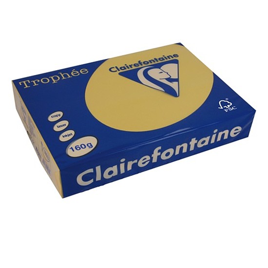 Clairefontaine Trophée A4 160gr. Pasztell arany 1103 színes fénymásolópapír 250 ív / csomag