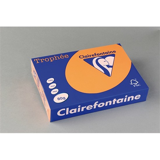 Clairefontaine Trophée A4 160gr. pasztell narancssárga 1042 színes fénymásolópapír 250 ív / csomag