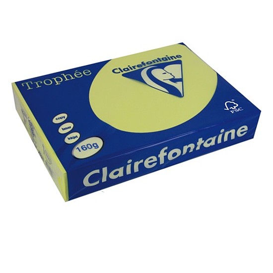Clairefontaine Trophée A4 160gr. pasztell nárciszsárga 1023 színes fénymásolópapír 250 ív / csomag
