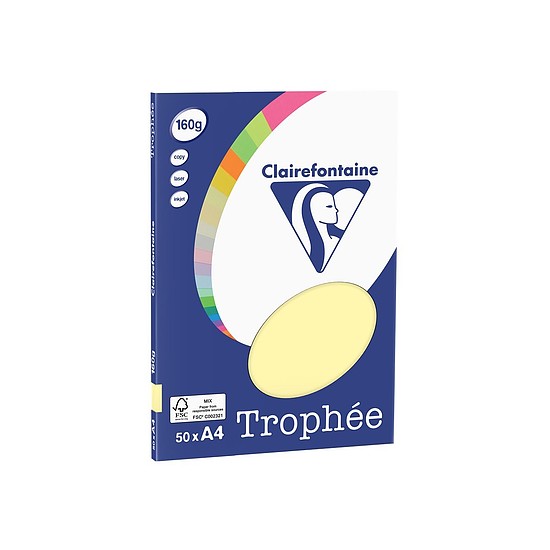 Clairefontaine Trophée A4 80gr. pasztell nárciszsárga 1778 színes fénymásolópapír 500 ív / csomag